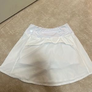 White Zella Tennis Skirt